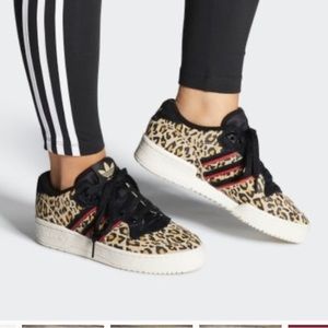 Adidas Rivalry Low Leopard Casual Sneakers Women’s Sz  6